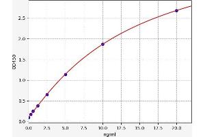 Typical standard curve (TATA Box Binding Protein/TBP-Associated Factors ELISA 试剂盒)