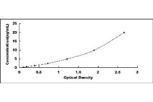 Typical standard curve (Cystin 1 ELISA 试剂盒)