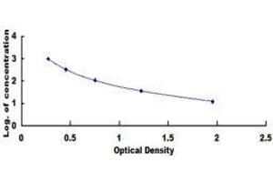 Typical standard curve (Adrenomedullin ELISA 试剂盒)