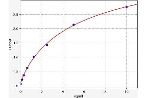 Typical standard curve (BPIFA2 ELISA 试剂盒)