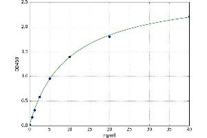 A typical standard curve (O3FAR1 ELISA 试剂盒)