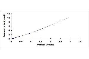 Typical standard curve (OXSR1 ELISA 试剂盒)