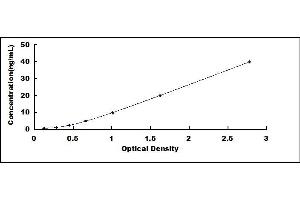 Typical standard curve (Caspase 8 ELISA 试剂盒)