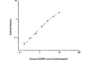 Typical standard curve (Claudin 5 ELISA 试剂盒)