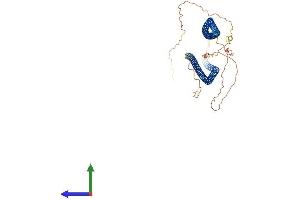 AlphaFold protein structure predicition of Mouse Recombinant Sync Protein, UniprotID Q9EPM5