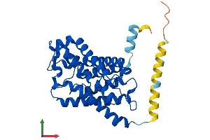 Protein Structure (PS) image for Aquaporin 7 (AQP7) (AA 1-303) protein (His tag) (ABIN7562416)