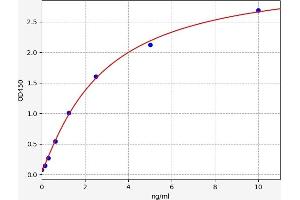 Typical standard curve (E-cadherin ELISA 试剂盒)