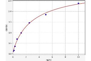 Typical standard curve (PEX2 ELISA 试剂盒)