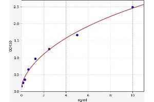 Typical standard curve (NOS1 ELISA 试剂盒)