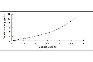 Typical standard curve (Ceramide Synthase 2 ELISA 试剂盒)