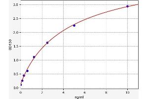 Typical standard curve