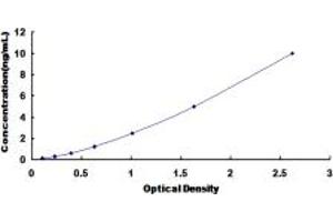 Typical standard curve (PNMA2 ELISA 试剂盒)