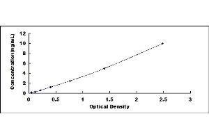 Typical standard curve (SPTLC3 ELISA 试剂盒)