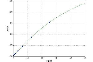 A typical standard curve (RGS19 ELISA 试剂盒)