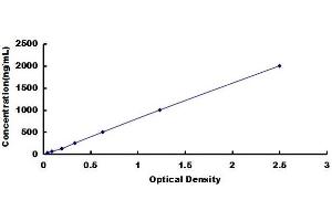 Typical Standard Curve for sIgA, Mouse ELISA. (IgA Secretory Component ELISA 试剂盒)