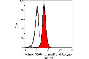 Flow Cytometry (FACS) image for anti-Mdm4-binding Protein (MDM4) (AA 125-175) antibody (ABIN7795618) (Recombinant MDM4-binding Protein 抗体  (AA 125-175))