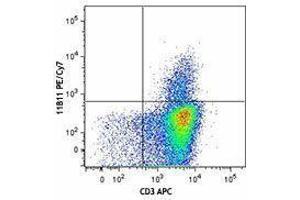 Flow Cytometry (FACS) image for anti-Interleukin 4 (IL4) antibody (PE-Cy7) (ABIN2659374) (IL-4 抗体  (PE-Cy7))