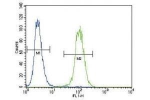 Flow Cytometry (FACS) image for anti-Plasminogen Activator, Urokinase (PLAU) (AA 396-426) antibody (ABIN3032244)