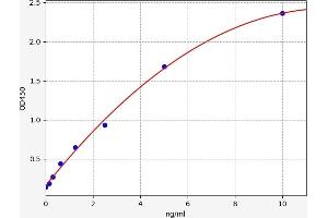 Typical standard curve (BACE2 ELISA 试剂盒)