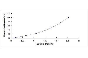 Typical standard curve (MMP25 ELISA 试剂盒)