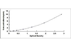 Typical standard curve (VDAC1 ELISA 试剂盒)