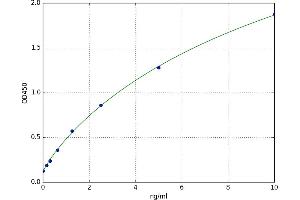 A typical standard curve (PRKG1 ELISA 试剂盒)