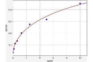 Typical standard curve (PRPSAP1 ELISA 试剂盒)