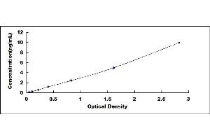 Typical standard curve (Frataxin ELISA 试剂盒)