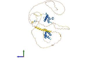 AlphaFold protein structure predicition of Human Recombinant HIRIP3 Protein, UniprotID Q9BW71
