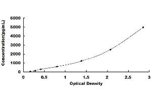 Typical standard curve (PLA2G6 ELISA 试剂盒)