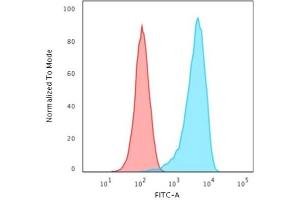 Flow Cytometric Analysis of Human K562 cells. (Recombinant CD43 抗体)