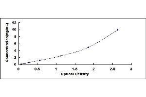 Typical standard curve (SERPINE2 ELISA 试剂盒)