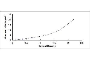 Typical standard curve (TSG101 ELISA 试剂盒)