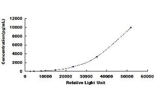 Typical standard curve