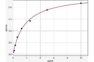 Typical standard curve (IL1R1 ELISA 试剂盒)