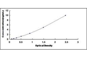 Typical standard curve (T-Bet ELISA 试剂盒)