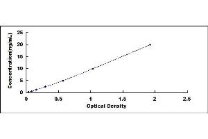 Typical standard curve (Lipase A ELISA 试剂盒)