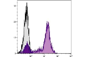 Human peripheral blood lymphocytes were stained with Mouse Anti-Human CD5-FITC. (CD5 抗体  (PE))