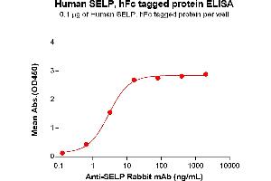 ELISA image for Selectin P (Granule Membrane Protein 140kDa, Antigen CD62) (SELP) (AA 42-771) protein (Fc Tag) (ABIN6961139)