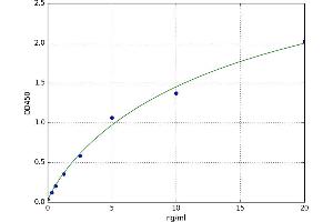 A typical standard curve