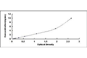 Typical standard curve (NOTCH4 ELISA 试剂盒)