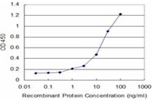 Detection limit for recombinant GST tagged BMP5 is approximately 1ng/ml as a capture antibody. (BMP5 抗体  (AA 323-454))