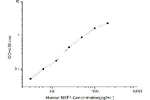 Typical standard curve (NXF1 ELISA 试剂盒)