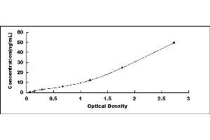 Typical standard curve (SECTM1 ELISA 试剂盒)