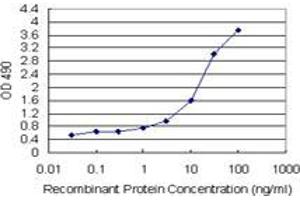 Sandwich ELISA detection sensitivity ranging from 1 ng/mL to 100 ng/mL. (DCXR (人) Matched Antibody Pair)