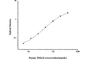 Typical standard curve (Transgelin ELISA 试剂盒)
