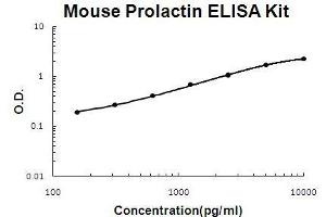 Mouse Prolactin PicoKine ELISA Kit standard curve (Prolactin ELISA 试剂盒)