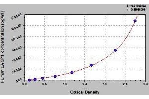 Typical standard curve (LASP1 ELISA 试剂盒)