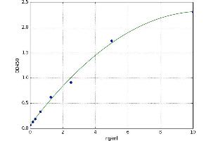 A typical standard curve