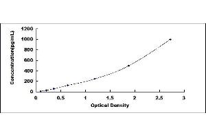 Typical standard curve (MFGE8 ELISA 试剂盒)